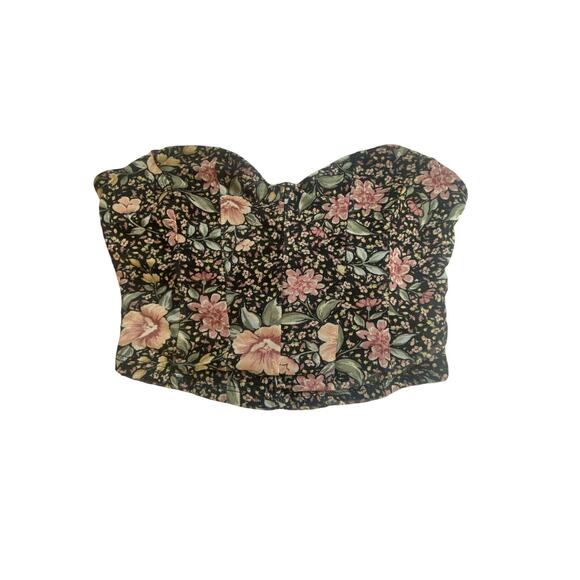 Altar’d State Corset floral Crop Top size XS - Picture 1 of 4